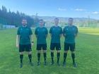 Mikko Alakare (vas.), Mohammad Al-Emara, Turkka Valjakka ja Oliver Reitala Gorissa, Georgiassa 6.7.2022. Kuva: Mohammad Al-Emaran kotialbumi.
